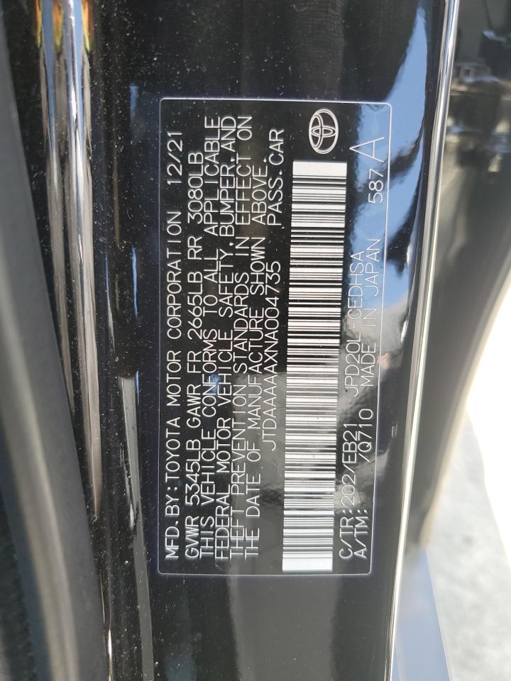 JTDAAAAAXNA004735 2022 Toyota Mirai Le