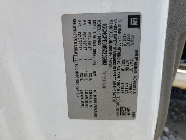 2011 Chevrolet Silverado C1500 VIN: 1GCNCPE04BZ305983 Lot: 60869154