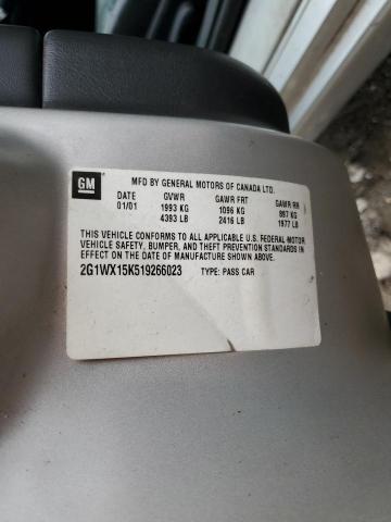 2001 Chevrolet Monte Carlo Ss VIN: 2G1WX15K519266023 Lot: 58841664