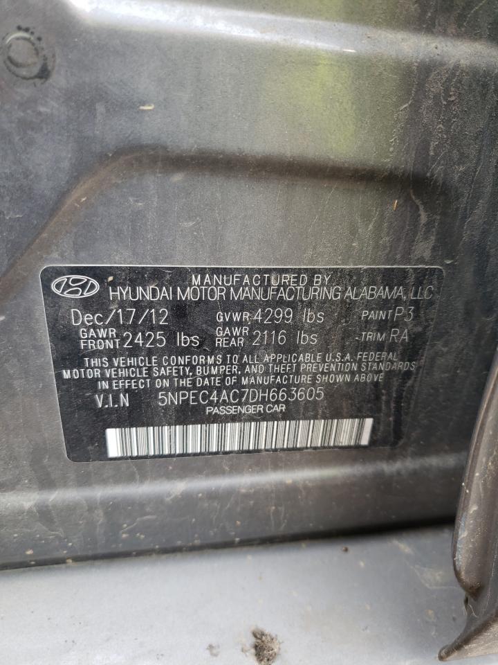 5NPEC4AC7DH663605 2013 Hyundai Sonata Se