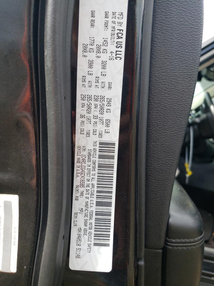 1C4RDJDG4GC416585 2016 Dodge Durango Limited