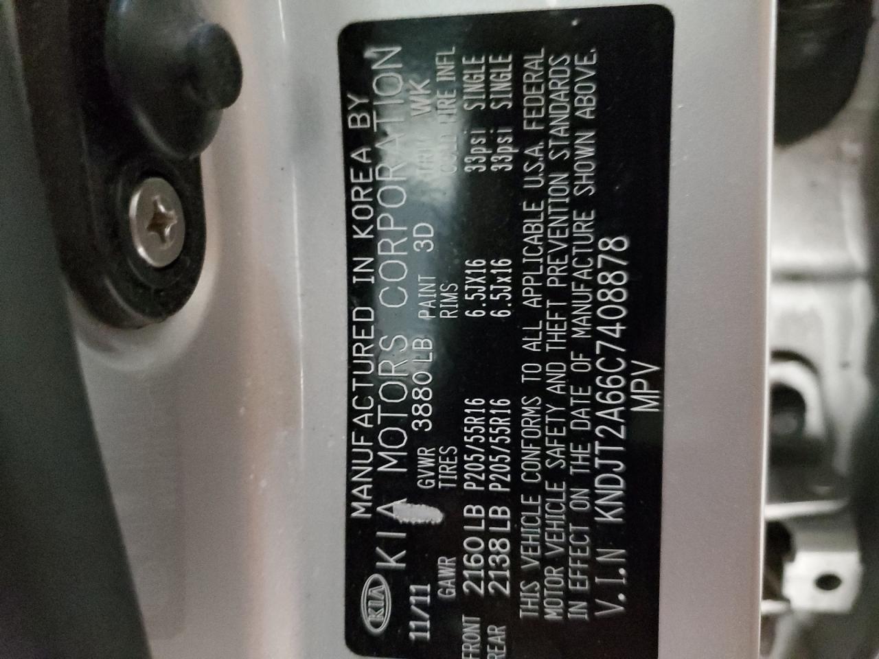 KNDJT2A66C7408878 2012 Kia Soul +