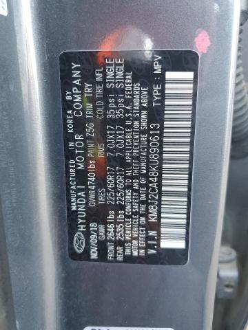 2019 Hyundai Tucson Se VIN: KM8J2CA48KU890613 Lot: 60725284