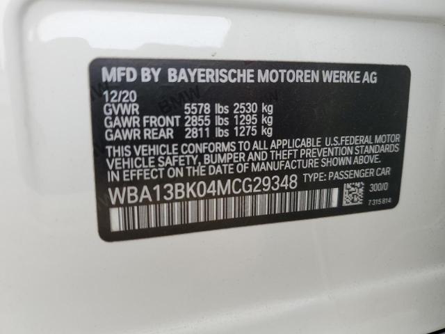 2021 BMW M550Xi VIN: WBA13BK04MCG29348 Lot: 58567594