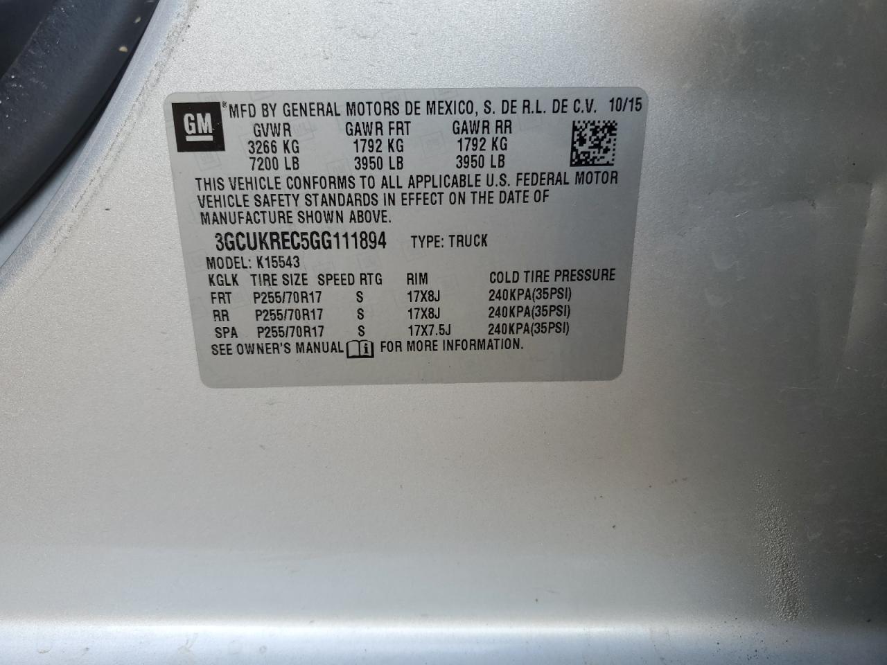 CHEVROLET SILVERADO K1500 LT