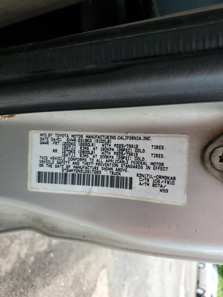 5TEWM72N51Z817269 2001 Toyota Tacoma Xtracab