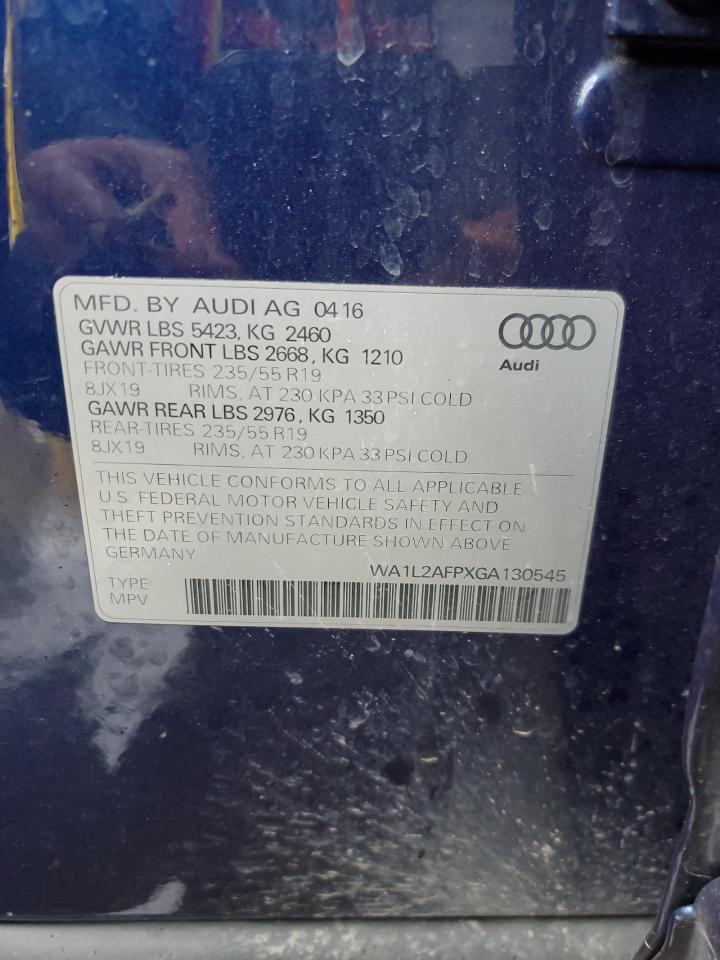 WA1L2AFPXGA130545 2016 Audi Q5 Premium Plus