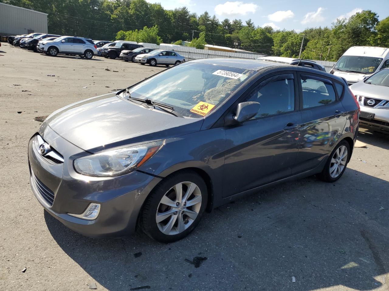 2012 Hyundai Accent Gls vin: KMHCU5AEXCU019592