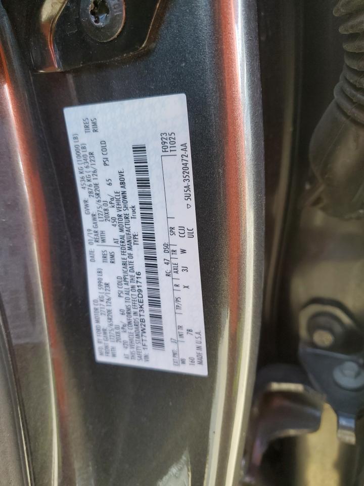 1FT7W2BT3KED91716 2019 Ford F250 Super Duty