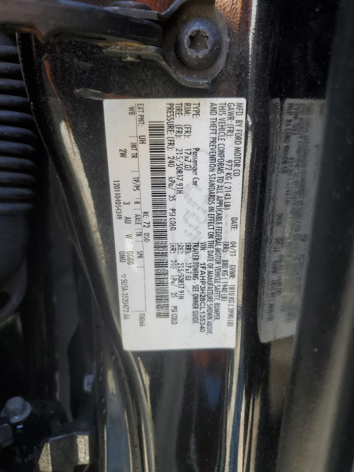 1FAHP3H28CL135340 2012 Ford Focus Sel