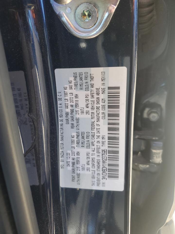 3MVDMBDM1MM237595 2021 Mazda Cx-30 Premium