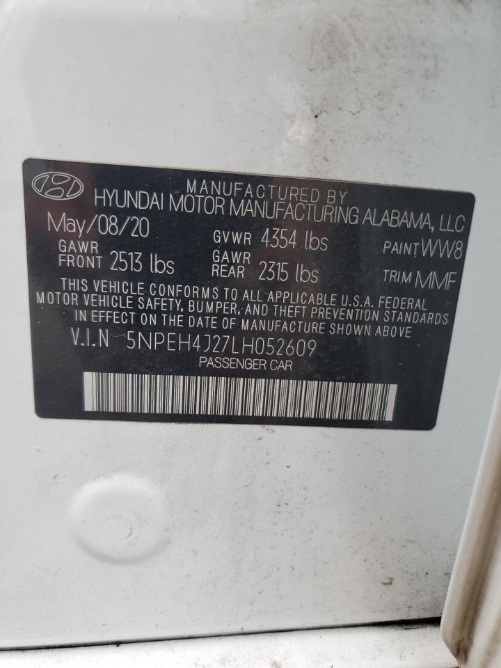 5NPEH4J27LH052609 2020 Hyundai Sonata Limited