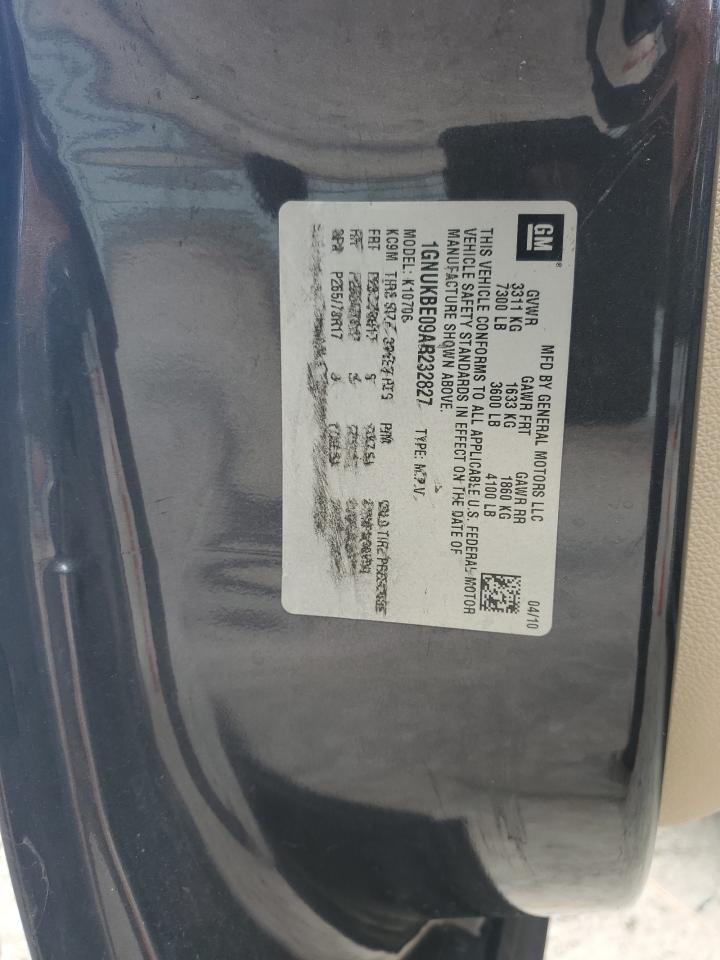 1GNUKBE09AR232827 2010 Chevrolet Tahoe K1500 Lt