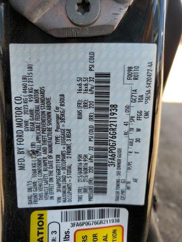 2016 FORD FUSION S - 3FA6P0G76GR211938