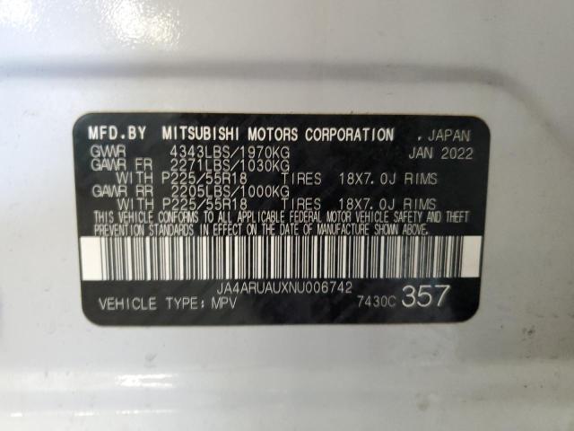 2022 Mitsubishi Outlander Sport Es VIN: JA4ARUAUXNU006742 Lot: 60422334