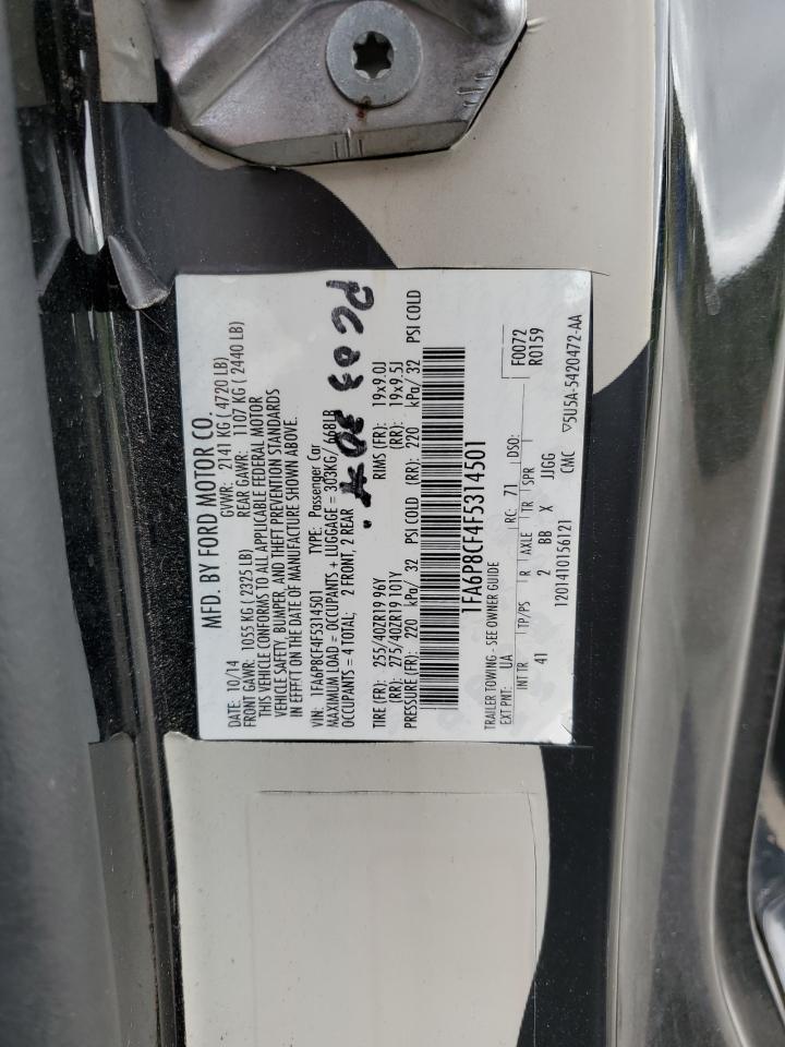 1FA6P8CF4F5314501 2015 Ford Mustang Gt