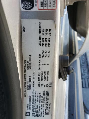 2007 Hummer H3 VIN: 5GTDN13E478115267 Lot: 57853684