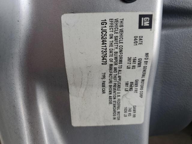 2001 Chevrolet Cavalier Base VIN: 1G1JC524417376470 Lot: 59694764