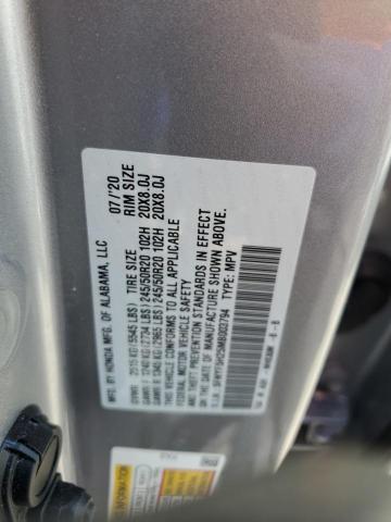 2021 HONDA PILOT SE 5FNYF5H25MB003794