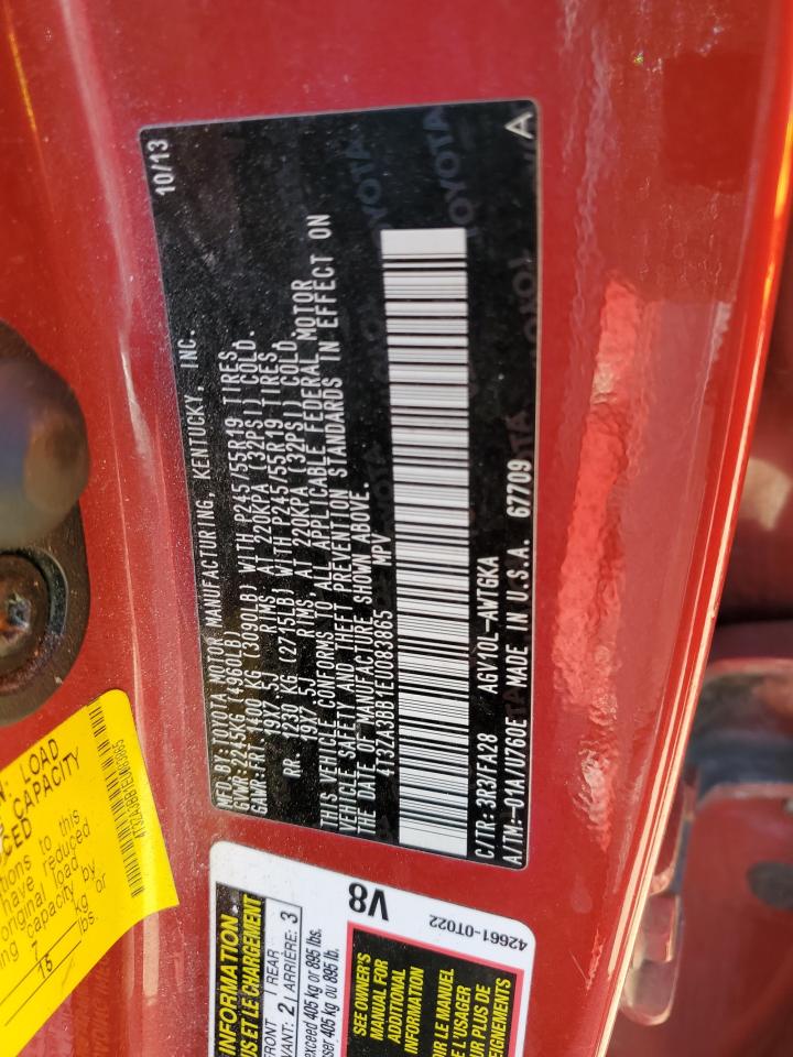 4T3ZA3BB1EU083865 2014 Toyota Venza Le