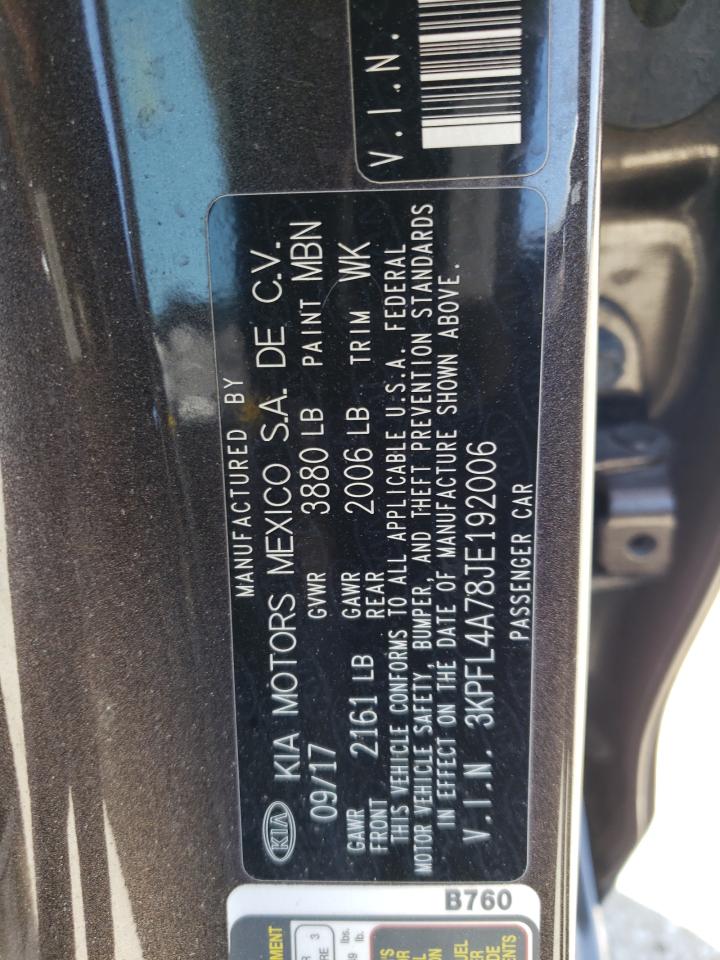 3KPFL4A78JE192006 2018 Kia Forte Lx