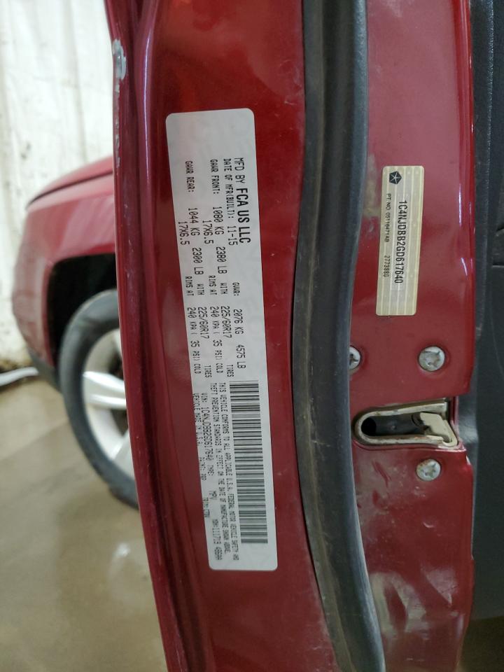 1C4NJDBB2GD617640 2016 Jeep Compass Sport