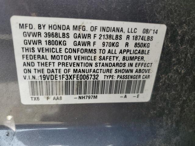 2015 ACURA ILX 20 19VDE1F3XFE006732