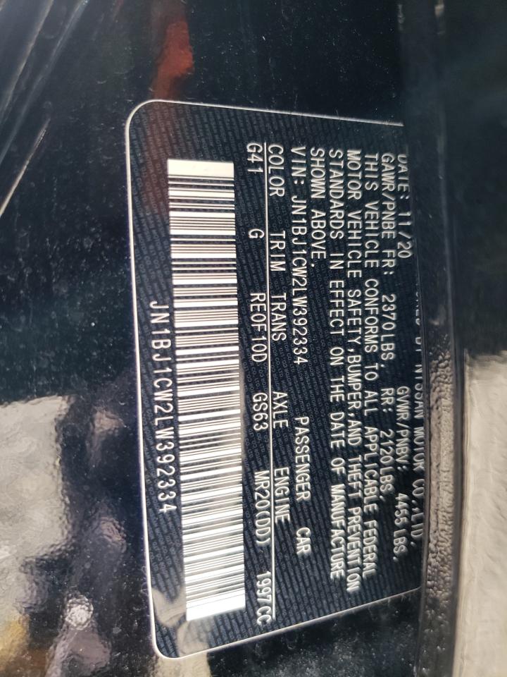 JN1BJ1CW2LW392334 NISSAN ROGUE 2020