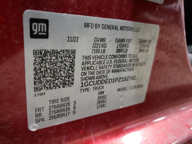 2023 CHEVROLET SILVRDO LT 1GCUDDED1PZ152741