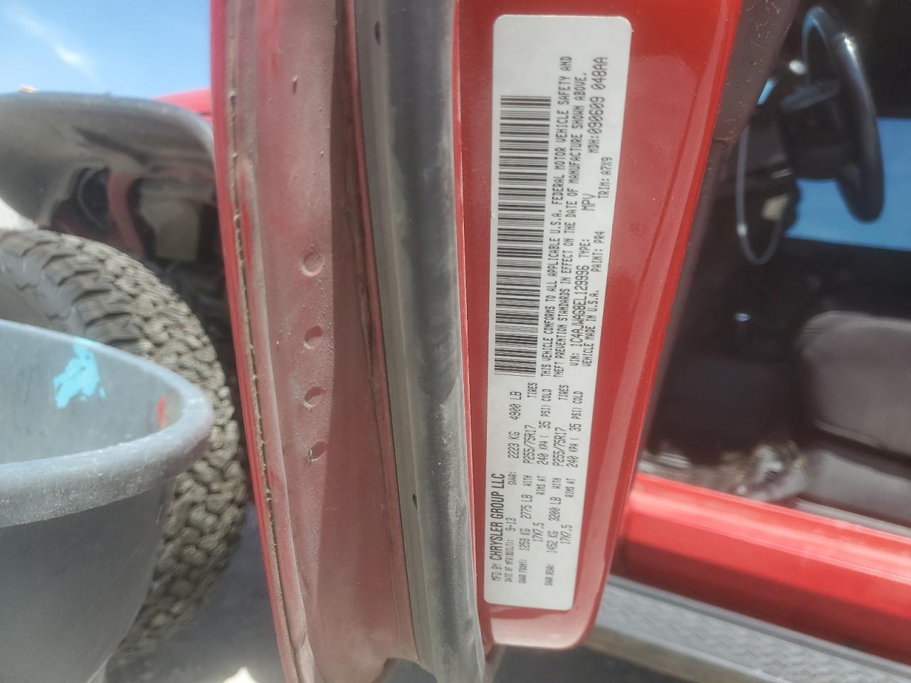 1C4AJWAG8EL129996 2014 Jeep Wrangler Sport