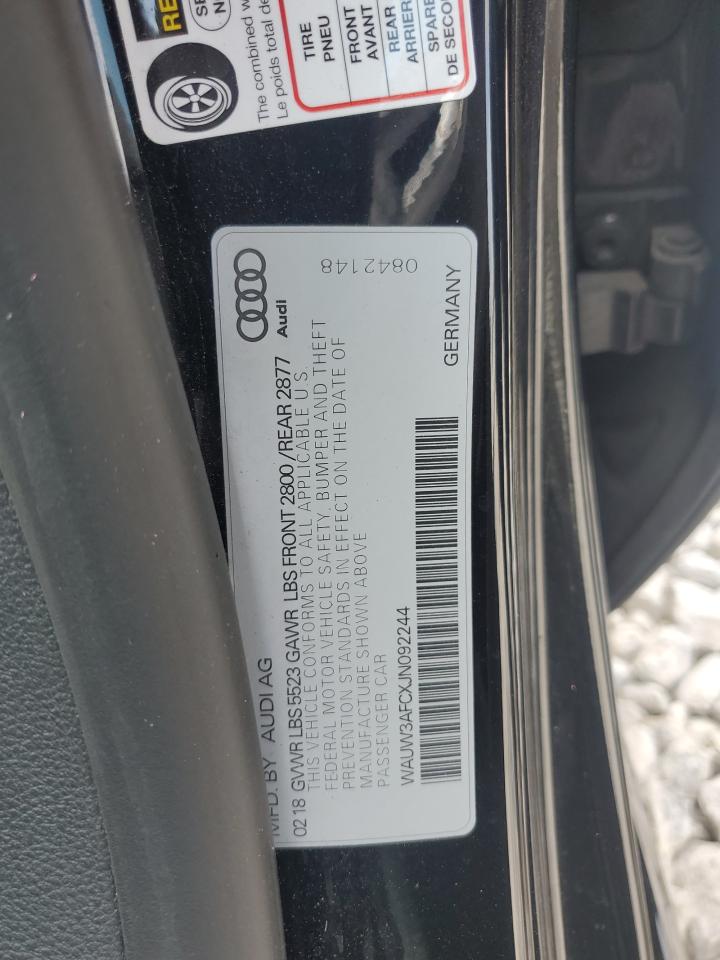 WAUW3AFCXJN092244 2018 Audi A7 Premium Plus