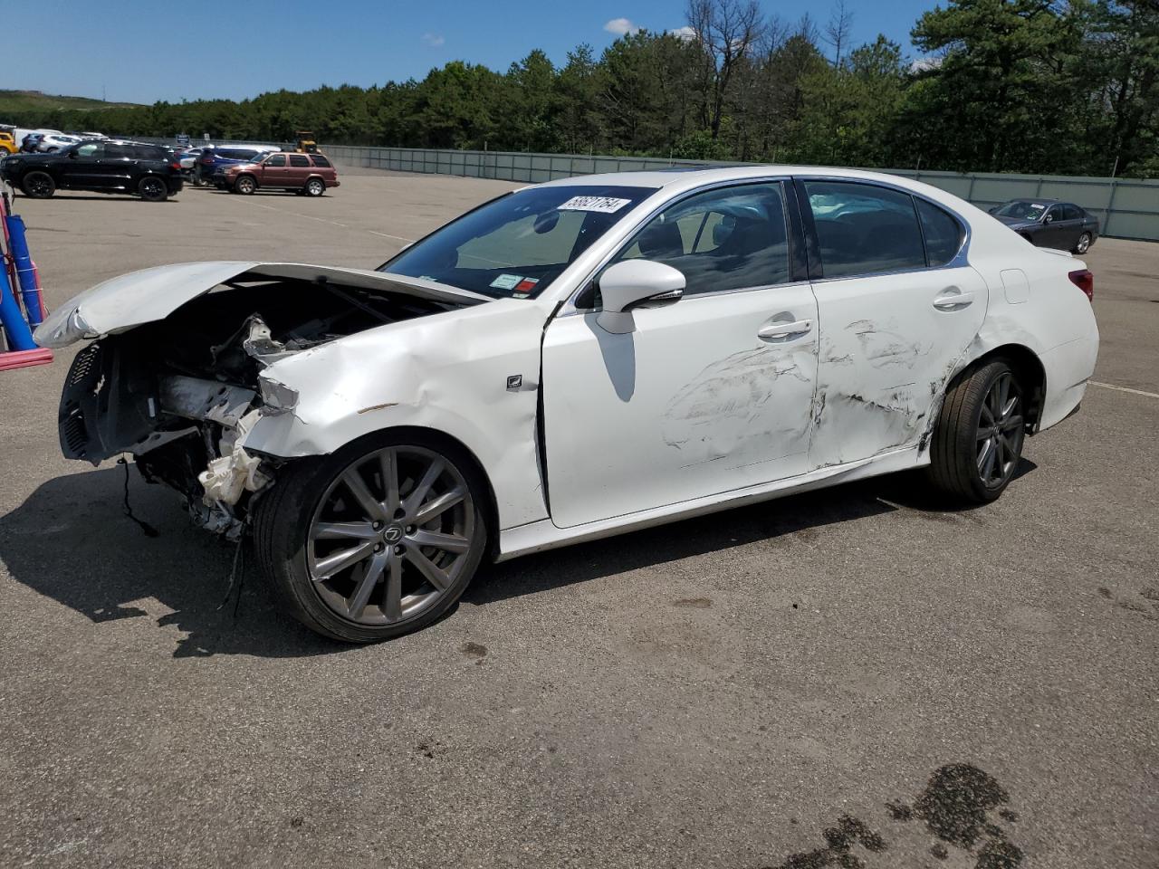 LEXUS GS 350 2013 white  gas JTHCE1BL4D5007763 photo #1