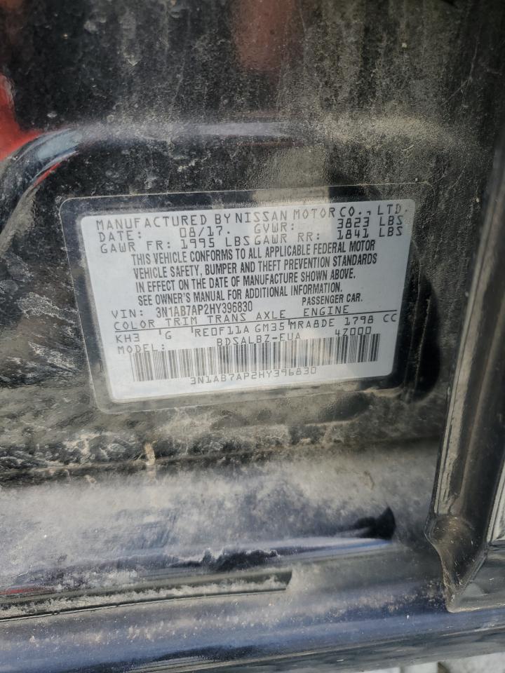3N1AB7AP2HY396830 NISSAN SENTRA 2017