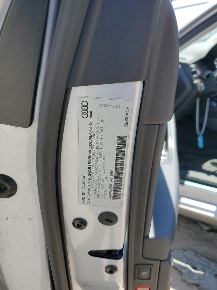 WAUANAF4XHN011685 2017 Audi A4 Premium