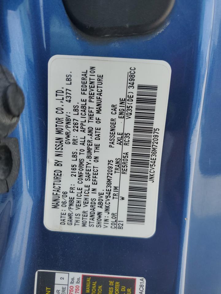 JNKCV54E36M720975 2006 Infiniti G35