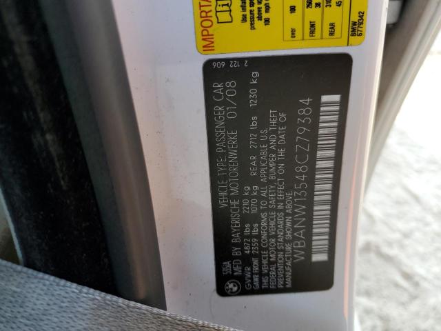 2008 BMW 535 I VIN: WBANW13548CZ79384 Lot: 58526354