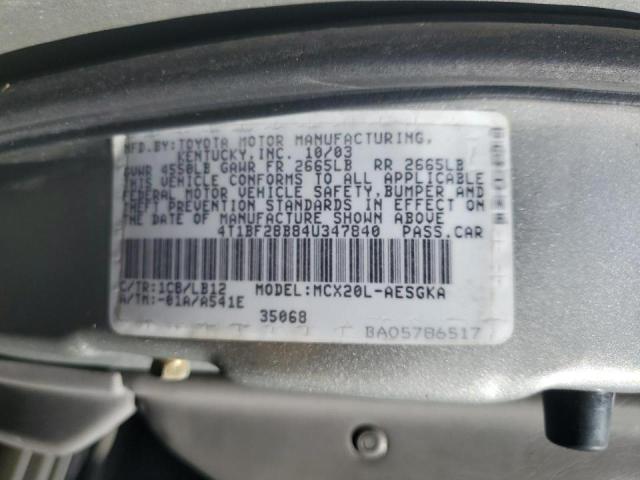2004 Toyota Avalon Xl VIN: 4T1BF28B84U347840 Lot: 58404744