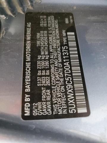 2013 BMW X3 xDrive28I VIN: 5UXWX9C57D0A11375 Lot: 59455824