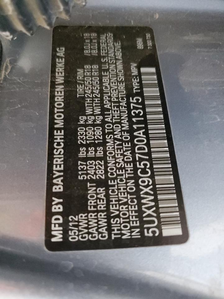 5UXWX9C57D0A11375 2013 BMW X3 xDrive28I