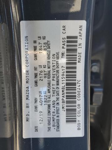 2020 Mazda 3 Premium VIN: JM1BPANM8L1159417 Lot: 60603354