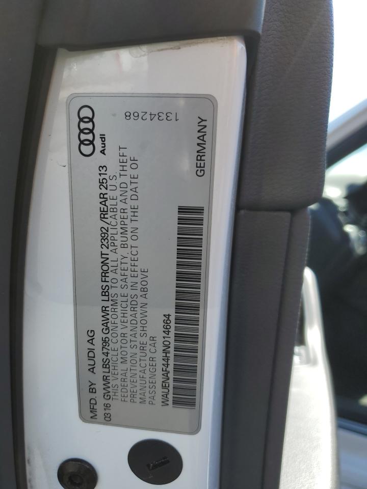 WAUENAF44HN014664 2017 Audi A4 Premium Plus