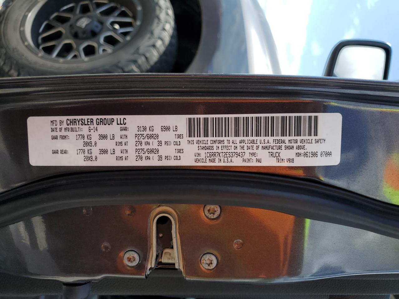 1C6RR7KT2ES379437 2014 Ram 1500 St