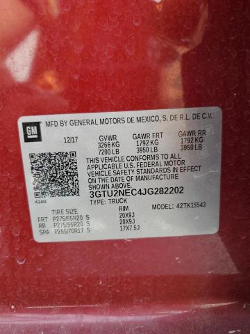 2018 GMC SIERRA K15 - 3GTU2NEC4JG282202