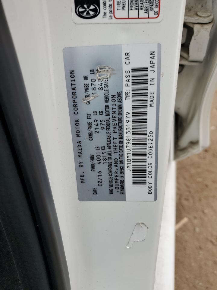 JM1BM1U79G1331979 2016 Mazda 3 Sport