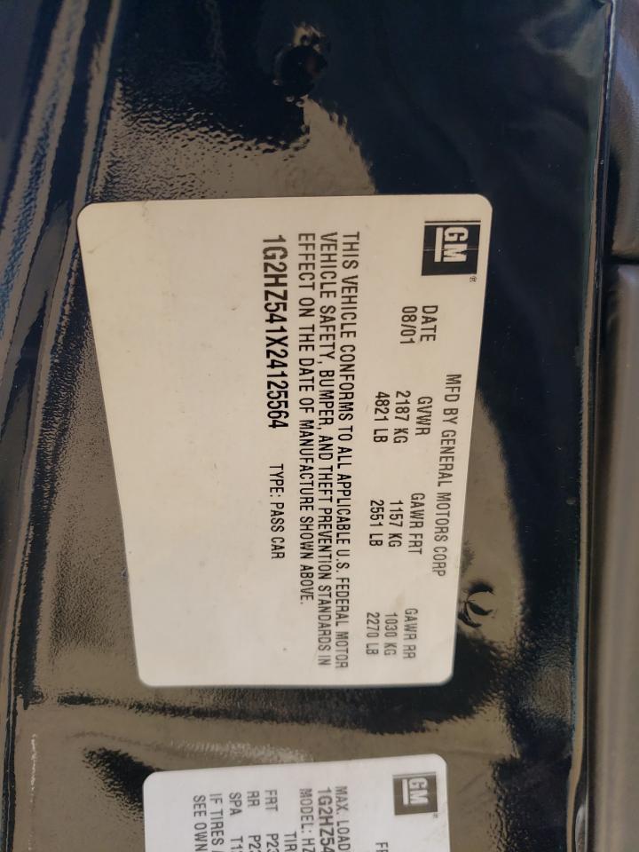 1G2HZ541X24125564 2002 Pontiac Bonneville Ssei