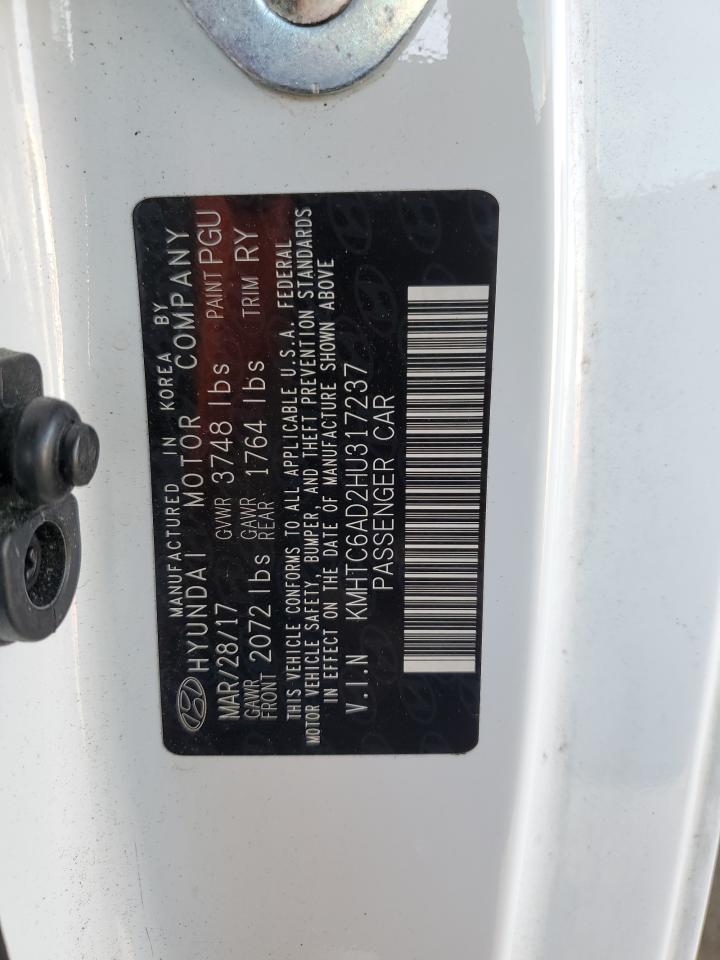 KMHTC6AD2HU317237 2017 Hyundai Veloster