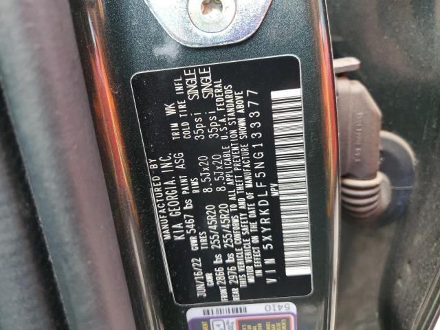 2022 Kia Sorento Sx VIN: 5XYRKDLF5NG133377 Lot: 57501484