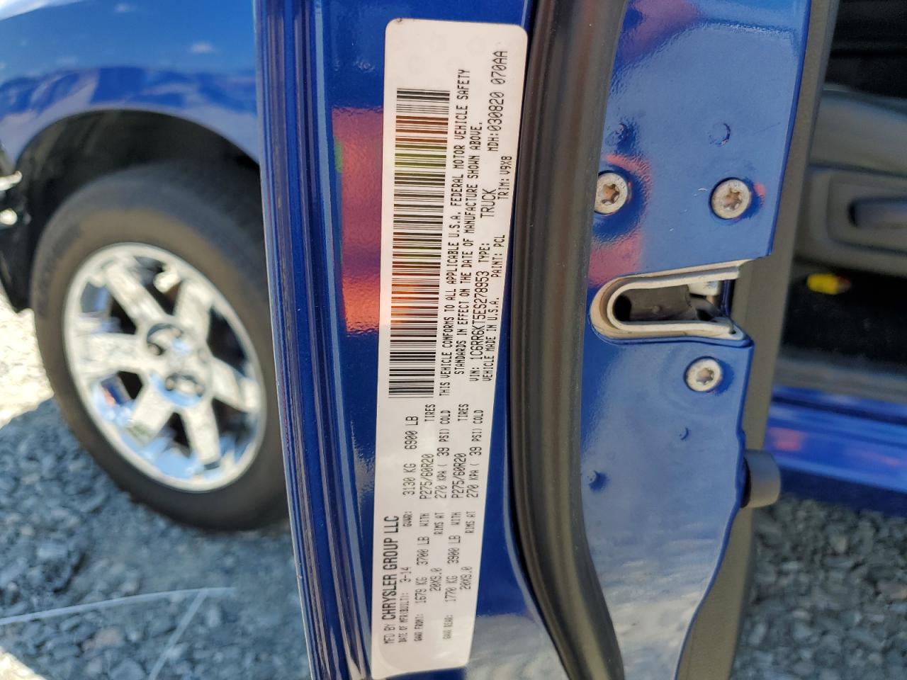 1C6RR6KT5ES278953 2014 Ram 1500 St