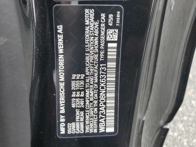 WBA73AP08NCK63731 2022 BMW 4 SERIES - Image 12