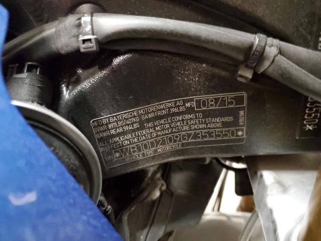 2016 BMW S 1000 RR - WB10D2109GZ353550